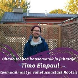 Timo Einpaul teemaailmast ja vahetusaastast Rootsis